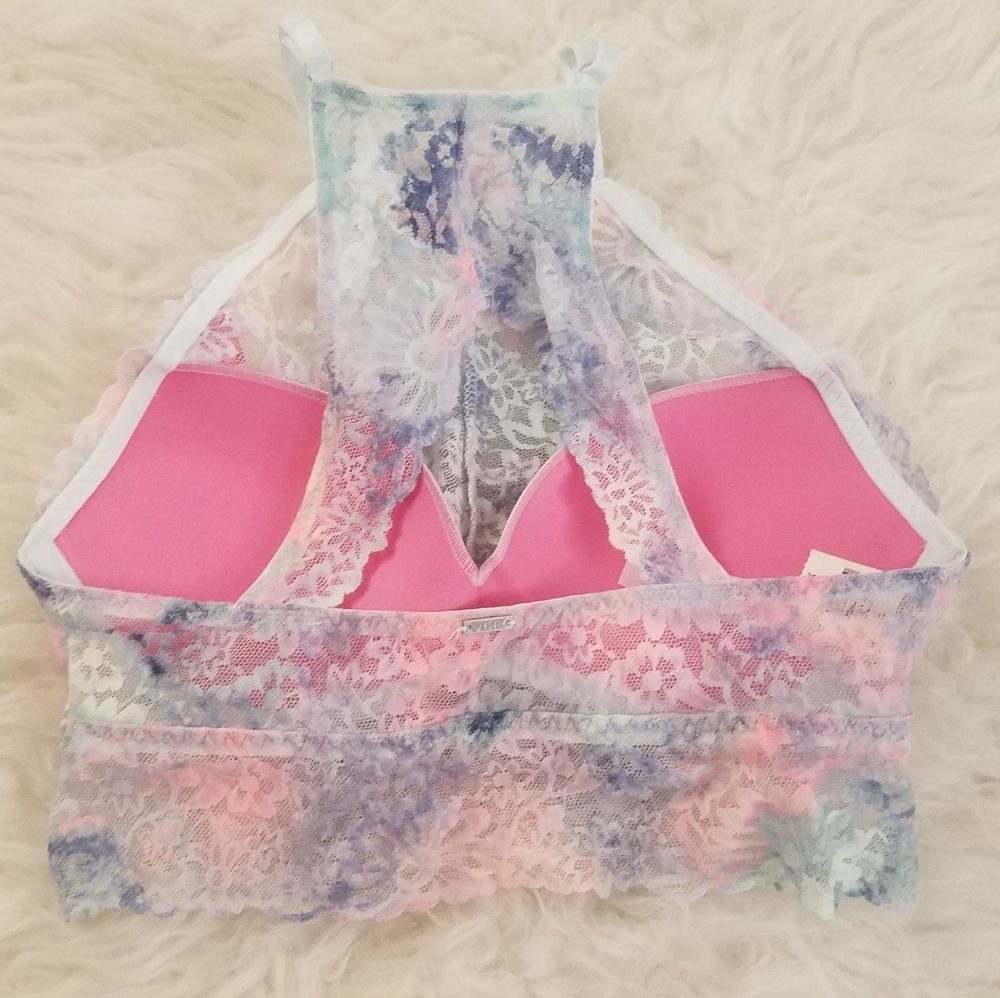 VS PINK FLORAL PASTEL HIGH NECK PUSH UP BR… - Picture 12 of 16